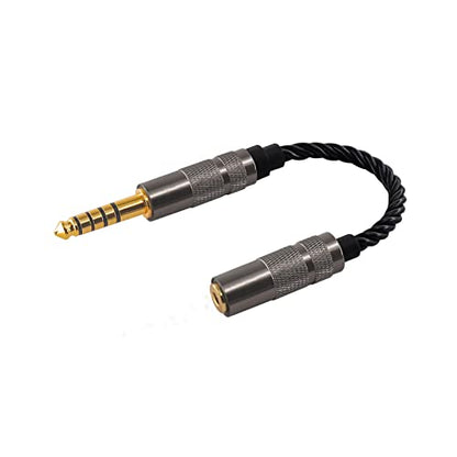 okcsc Headphone Adapter 4.4mm Male to 2.5mm Adapter for 2.5mm Cable Connected to Balanced 4.4mm Player Device High Stereo Audio Converter OFC Cable with Gold-Plated Plug 6 inch Length Extension Cord - size: 4.4mm Male to 2.5mm