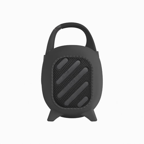 Geiomoo Silicone Carrying Case for JBL Clip 5, Protective Portable Scratch Shock Resistant Cover (Black) - color: Black