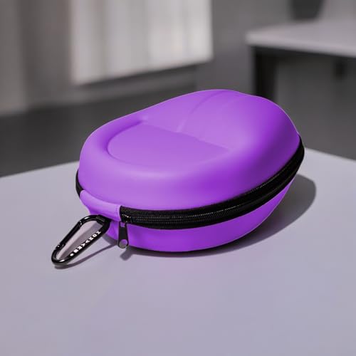 Hard Shell Case for Over The Ear Headphones with Full Protection fits Beats Studio, Sony, Audio Technica - Purple - color: Purple
