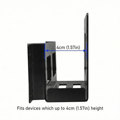 Metal Desk Mount Compatible with Laptop Power Adapter