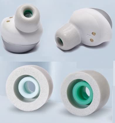 JNSA Replacement Earbud Tips Memory Foam Ear Tips Noise Isolation Foam Eartips Compatible with Sony WF-1000XM4 WF-1000XM3 Earbud Headphones, [Fit in Case],3 Pairs,Silver (FoamXM4S3P) - size: S/M/L 3 Size