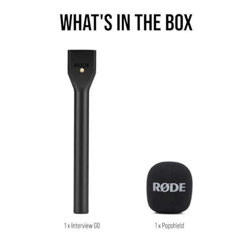 RØDE Interview GO Handheld Adaptor for RØDE Wireless Microphones (Black) - color: Black