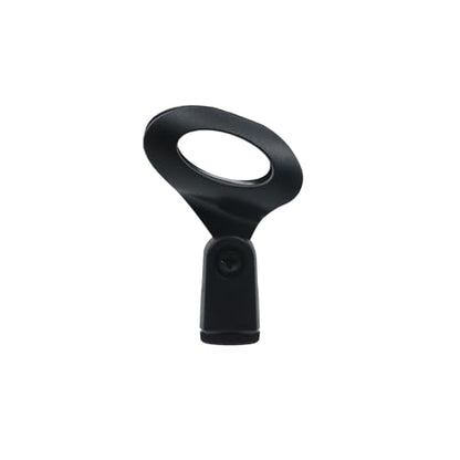 4Pcs Microphone Clip Rubber Flexible Mic Holder, Black, Egg-shaped | Handheld Wireless, Adjustable Angle, Inner Diameter Range 30-50mm - style: Black, Egg-shaped