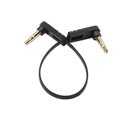 3.5mm Audio Cable, Right Angle Gold Plated 3.5mm Auxiliary Audio Stereo Male to Male Cable(0.5 Feet)