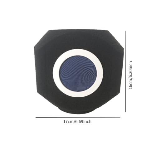Wind Screen Acoustic Sound Absorbing Reflection for Vocal Booth, Blue