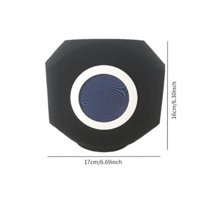 Wind Screen Acoustic Sound Absorbing Reflection for Vocal Booth, Blue