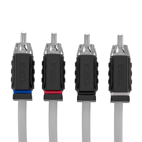 DS18 MOFCR-6FT.4CH 4 Channels OFC Marine RCA Audio Stereo Cable - 6 Feet - style: 6 Ft 4 Channel