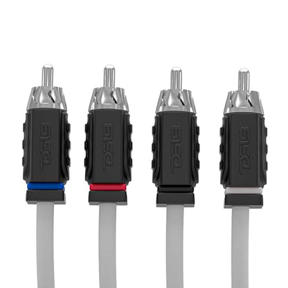 DS18 MOFCR-6FT.4CH 4 Channels OFC Marine RCA Audio Stereo Cable - 6 Feet - style: 6 Ft 4 Channel