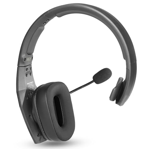 B450XT Replacement Earpads for BlueParrott B450-XT/S450 Headset | Ear Pads with Softer Memory Foam High Density Noise Cancelling Foam Added Thickness-Black