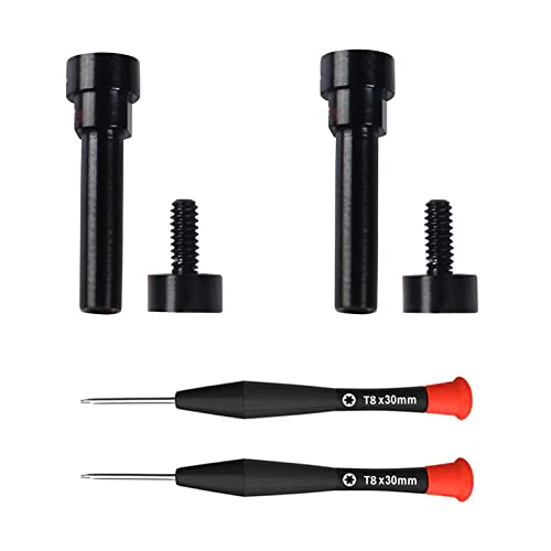 QC35 Hinge Screws Fit Great QuietComfort 35 II Hex Screw, Metal Hinge Swivel Screw Hinge Pin Parts Replacement for Bose QuietComfort 35 II/QC35 II/QC35/QC45/QC45 SE/QC25/QC Wireless Headphones (Black) - color: Black