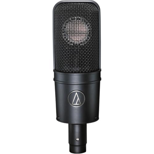 Audio-Technica AT4040 Studio Microphone Bundled with Professional Microphone Arm + 20 Ft XLR Cable + Wind Screen Pop Filter + Cleaning Cloth (5 Items) - style: AT4040 + Arm + Pop Filter & Cable