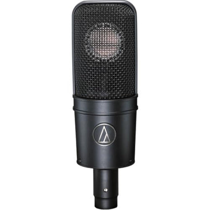 Audio-Technica AT4040 Studio Microphone Bundled with Professional Microphone Arm + 20 Ft XLR Cable + Wind Screen Pop Filter + Cleaning Cloth (5 Items) - style: AT4040 + Arm + Pop Filter & Cable