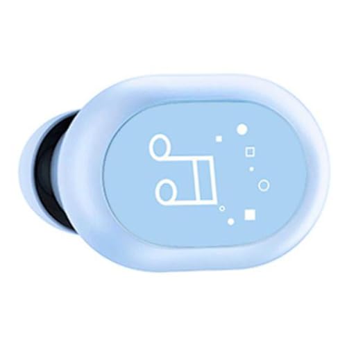Fabater Single Ear Bluetooth Headset, BT 5.0 3 Hour Playtime Mini Wireless Earbuds, Truck Driver Headset with Touch Control Dual Interconnection IPX4 Sweatproof for Smart Phones PC TV (Blue) - color: Blue