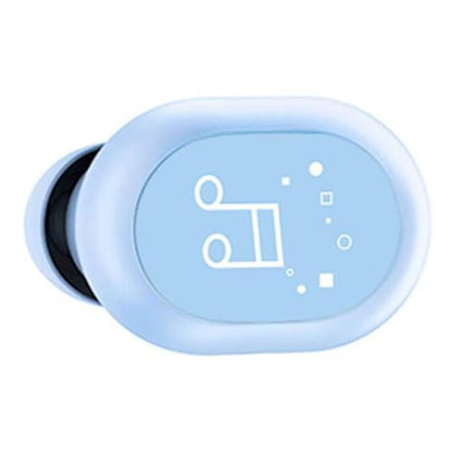 Fabater Single Ear Bluetooth Headset, BT 5.0 3 Hour Playtime Mini Wireless Earbuds, Truck Driver Headset with Touch Control Dual Interconnection IPX4 Sweatproof for Smart Phones PC TV (Blue) - color: Blue