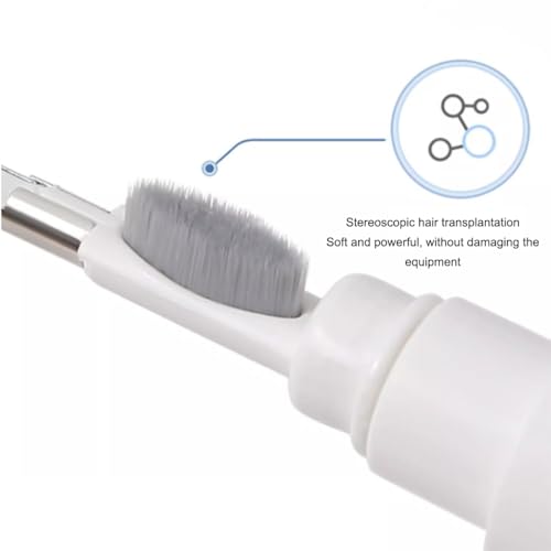 Electronic Cleaning Pen for Earbuds & Keyboards - Portable Precision Cleaning Kit for Earphone Laptop, Tablet, Phone, Computer, Camera Lens (White) - color: White