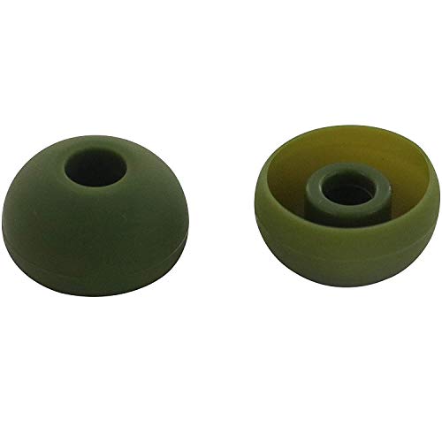 Replacement Silicone Earbuds Ear Tips Eargels Buds Set Compatible with Beats Powerbeats 3 Powerbeats 2 Wireless in-Ear Earphones (4 Pairs/Turf Green) - color: Turf Green
