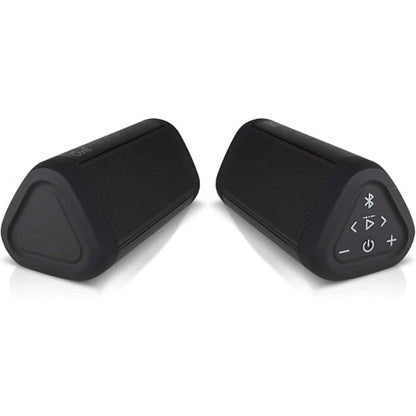 OontZ Angle 3 Ultra Gen 4 Speakers, 2-Pack, 20-Hour Playtime, IPX7 | 14W Bluetooth speaker with fuller bass, 100-ft range, IPX7 waterproof and stereo pairing. - color: Black-Dual