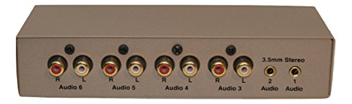 Technolink TC-716 6-Port Stereo Source Selector; Black or Silver, Your Choice (Silver) - color: SILVER