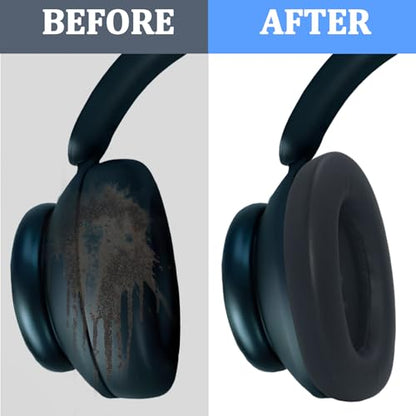 Adhiper Earpads & Headband for Anker Soundcore Space Q45 Headphones,Black