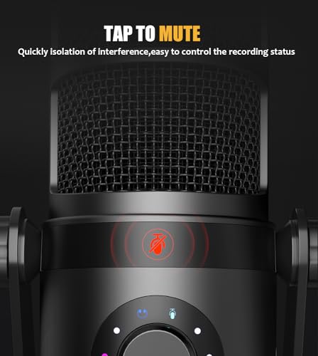 MAONO PD400X Dynamic Microphone, USB/XLR Podcast PC Mic with Software | EQ,Tap-to-Mute, Headphone Jack, Gain Knob & Volume Control, Studio Mic for Broadcast, Recording, Streaming & Gaming