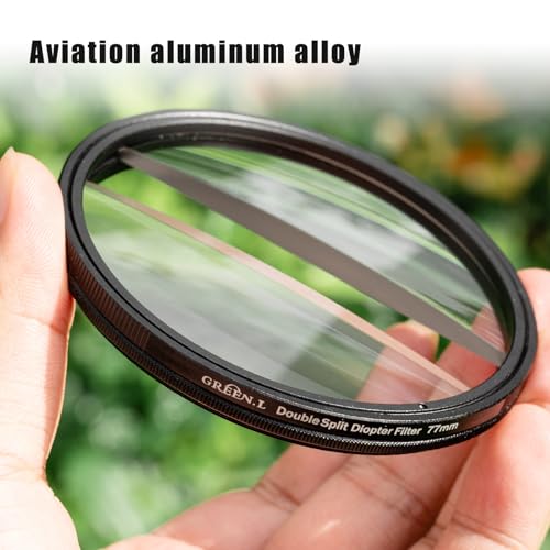 GREEN.L 77mm Center Field Split Diopter Effect Filter - size: 77mm, style: Field Split Diopter Filter