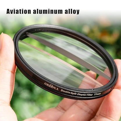 GREEN.L 77mm Center Field Split Diopter Effect Filter - size: 77mm, style: Field Split Diopter Filter