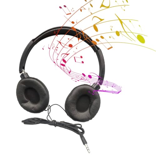 Wire Over Ear Headphones Studio Monitor & Mixing Stereos Headsets with 47inch Cable 3.5mm Plug for Mobile Isolation Headphones for Work