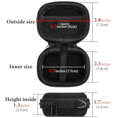 Geekria Shield Earbuds Case Compatible with Sony WF-1000XM6, XM4, WF-C700N, Replacement Hard Shell Travel Carrying Bag (Black)