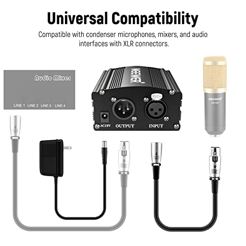 NEEWER 1-Channel 48V Phantom Power Supply with Adapter - style: NW-100