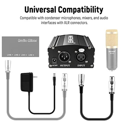 NEEWER 1-Channel 48V Phantom Power Supply with Adapter - style: NW-100