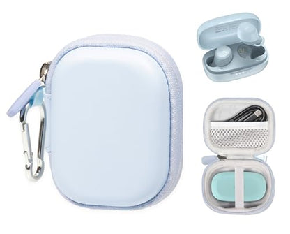 case for TOZO A1 Mini Wireless Earbuds Bluetooth 5.3 in Ear Light-Weight Headphones Built-in Microphone (Blue) - color: Blue