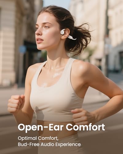 HIFI WALKER Bone Conduction Headphones Waterproof Swimming Headset, Wireless Bluetooth 5.3, IPX8 with Built-in 32GB MP3 Player, Sport Headphones for Running Cycling Workouts Driving