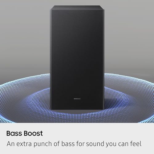 Samsung B-Series Soundbar HW-B550F 2.1 ch DTS Virtual:X Soundbar with Subwoofer (2025 Model) Voice Enhance Mode, Bass Boost, Adaptive Sound - style: HW-B550F