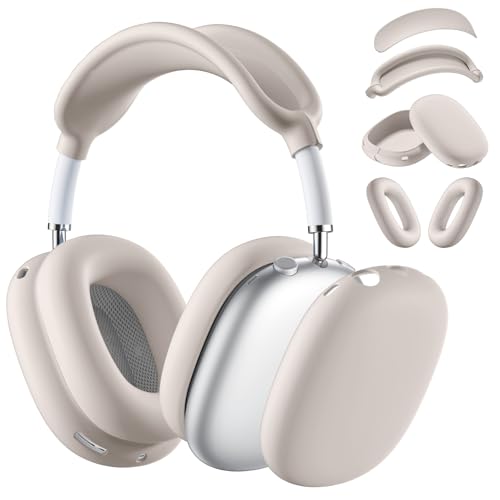 Lerobo Case Cover for Airpods Max Headphones,Soft Ear Cup Silicone Case for Apple Airpod Max 2024/2020,Anti-Scratch Earpad Cover Accessories,Nude - color: Nude