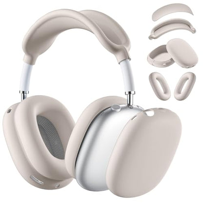 Lerobo Case Cover for Airpods Max Headphones,Soft Ear Cup Silicone Case for Apple Airpod Max 2024/2020,Anti-Scratch Earpad Cover Accessories,Nude - color: Nude