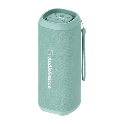 Audiosource Portable Bluetooth Speaker, 30W Loud Sound, Dual Passive Radiators for Deep Bass, Bluetooth 5.4, Auracast Multi-Speaker Pairing, IP67 Waterproof, 200ft Range, 12H Battery (Sea Foam) - color: Sea Foam