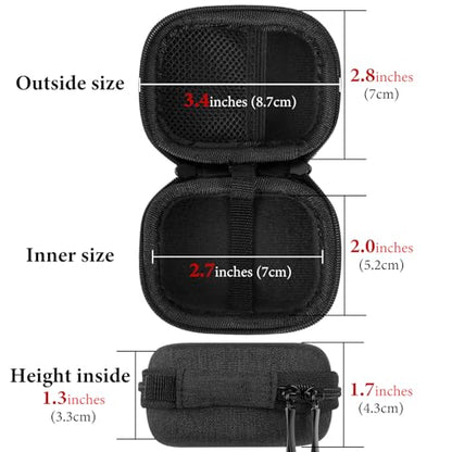 Geekria Shield Hard Shell Carrying Case Compatible with JBL Tune 130NC TWS, Live Pro 2 TWS, Tune 230NC TWS, Tune Flex, Vibe 200TWS, EVA Travel Case with Mesh Pocket & Carabiner, Dark Grey