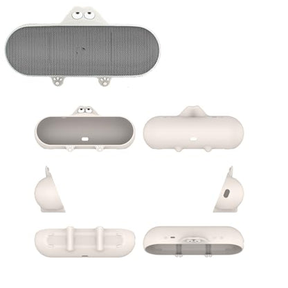 Silicone Case for Beats Pill 2024 Release Bluetooth Speaker Travel Carrying Case Anti Collision Anti Drop Dustproof Beats Pill Stand Up Shell (Cream White) - color: Cream White