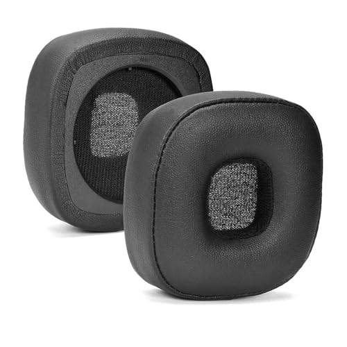 Replacement Major 4 Earpads for Marshall Major IV Wireless On-Ear Headphones Ear Cushion Pads with Protein Leather and Memory Foam, Repair Part (Black)