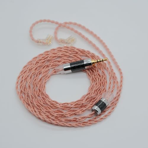 4Core Earphone Upgrade Cable Pure Copper in Ear Monitor Wire 2 Pin Replacement IEM Cable with 2.5MM Plug for KZ ZSN PRO ZS10 PRO EDX CCA CRA C12 TRN V90s Earphones - style: CPin,2.5mm Plug
