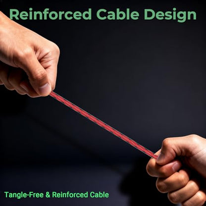 Red Wired Earbuds with Microphone, 3.5mm in-Ear Headphones for Laptop, Gaming & PS5, Volume Control, Clear Sound, Tangle-Free Cable, Earbuds with Case for Computer, PC & Android - color: Red