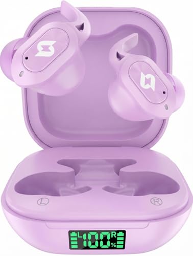 Wireless Earbuds Bluetooth Headphone Built in Mic Stereo Bass 64H Playback