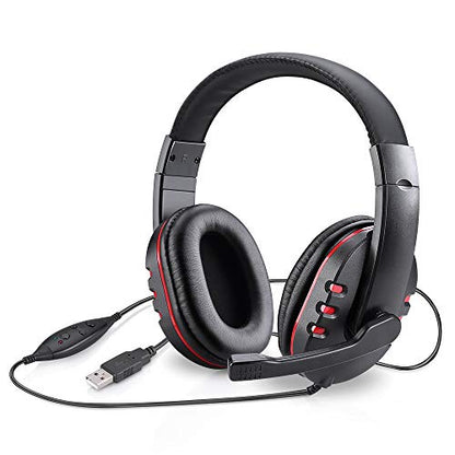 Picozon USB Gaming Headset Headphone with Microphone for PS4, PS5, Multi-Device Gaming