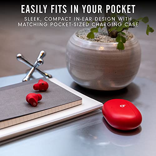 Beats Studio Buds - True Wireless Noise Cancelling Earbuds - Compatible with Apple & Android, Built-in Microphone, IPX4 Rating, Sweat Resistant Earphones, Class 1 Bluetooth Headphones - Red - color: Red, style: Studio Buds