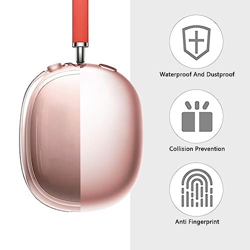 Ainiv Protective Case Compatible with Airpods Max, 2 Pack, Clear Pink - color: Clear Pink