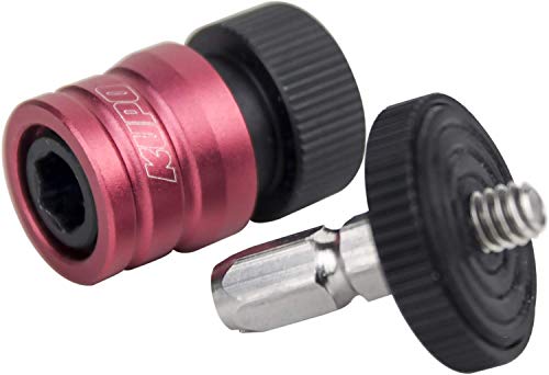 Kupo Quick Release Adapter Set, 1/4"-20 Modular Camera and Lighting Mounting System for Fast Monitor, Microphone, and Accessory Swaps Using Kupo Quick Release Platform (KG013912) | Includes quick release adapter and 1/4-20 male stud for filming, mounting