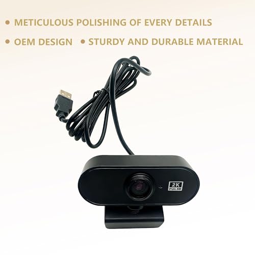 USB HD 1080P Video Webcam and Wide Angle Camera with Built-in Microphone and Rotatable Tripod,for Laptop Computer or Desktop PC,Great for Live Streaming.Calls.Video Conferencing(Black)