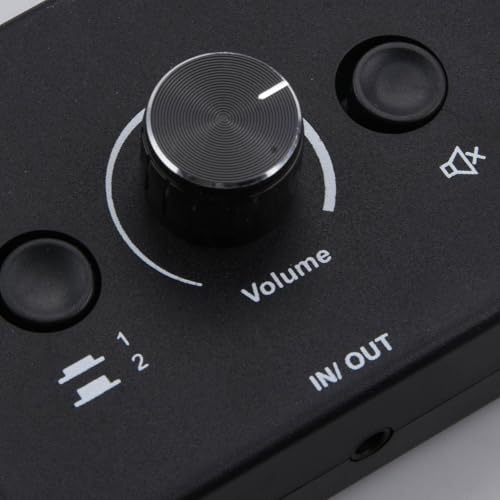 CHICHIYANG Plug and Play 3.5mm Audio Switch Switcher 1x2/2x1 Bi-Directional Switcher with Cable, High Performance