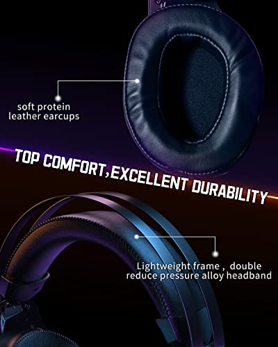 Ozeino Gaming Headset for Xbox One Series X/S Ps5, Ps4, PC Switch, Noise Canceling Headphones with Microphone, 3.5mm Audio Jack, Auto-Adjust Headband (Pack of 2)