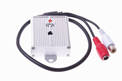 Vanxse® Mini Microphone High Sensitive Pickup Audio Mic Waterproof Metal Case for CCTV Security Camera DVR System